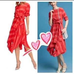 NWOT Anthropologie Striped Tie-Front Dress by Eva Franco